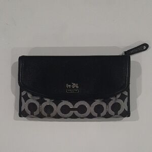 Coach Black and Grey Women's Wallet